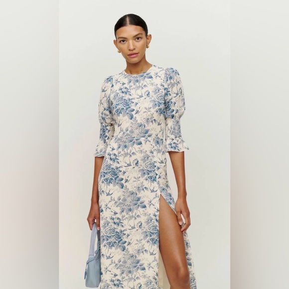 Reformation Dresses & Skirts - Reformation Carolena Dress Pompadour Size 8